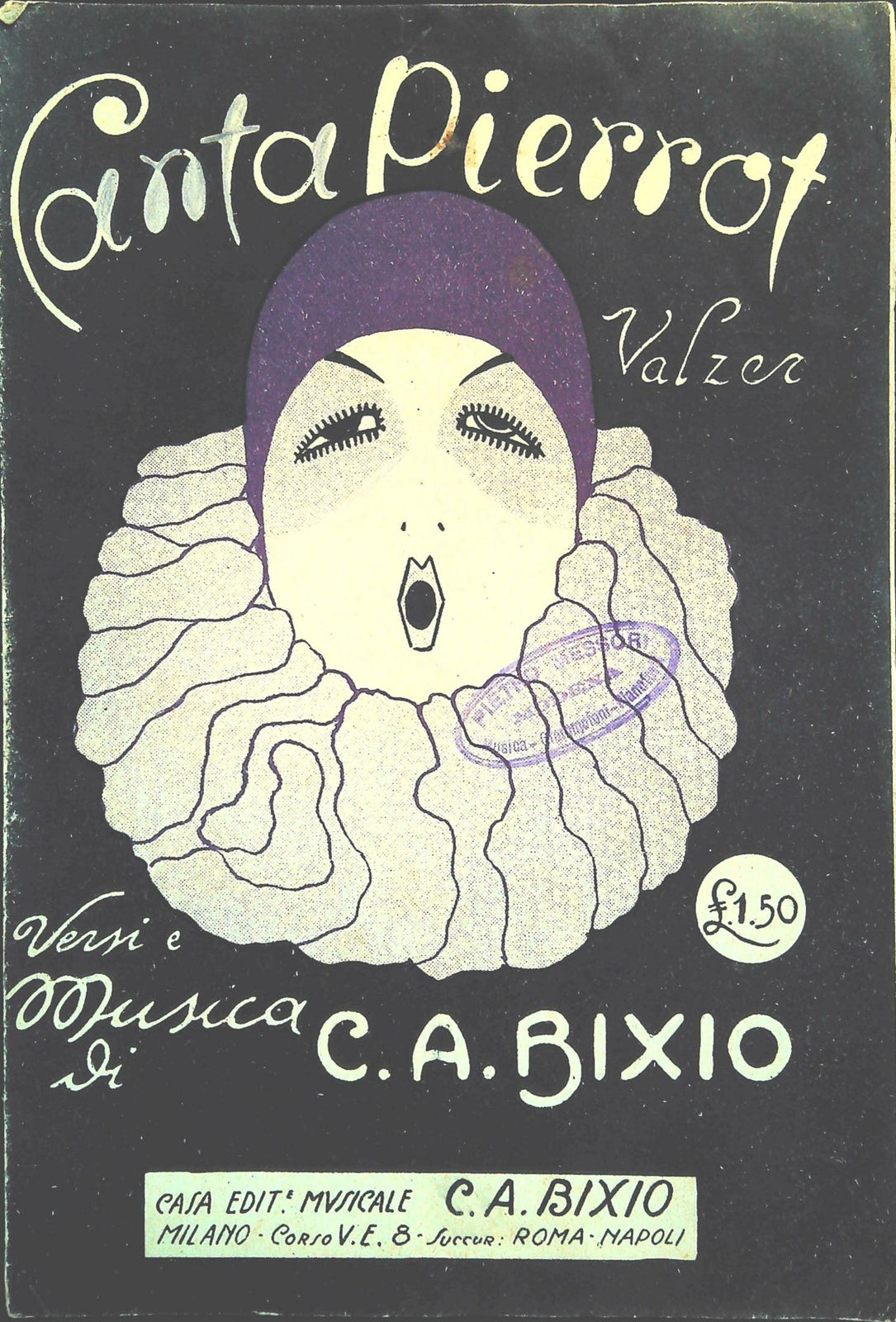 CANTA PIERROT - SPARTITO-SHEET MUSIC