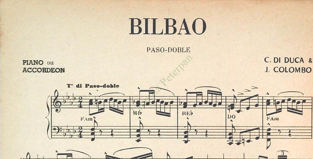 BRASIER D'OR. polka musette -BIBAO.paso doble -SPARTITO-SHEET MUSIC