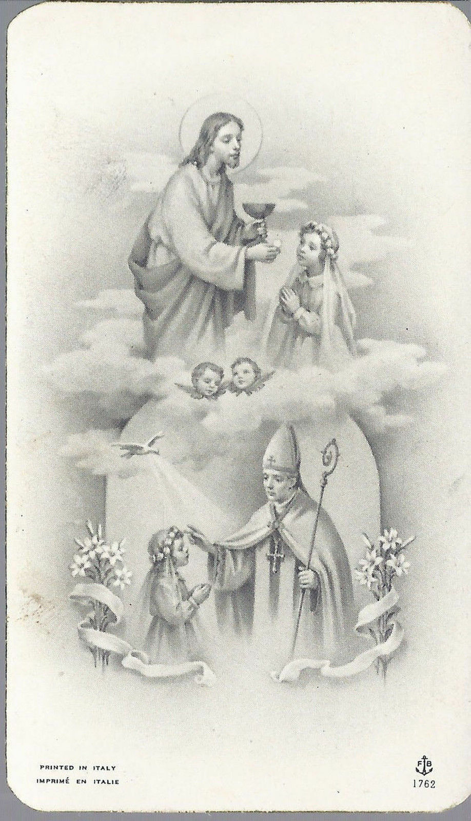 SANTINO - GESU' - PRIMA COMUNIONE E CRESIMA - 1953 - AS