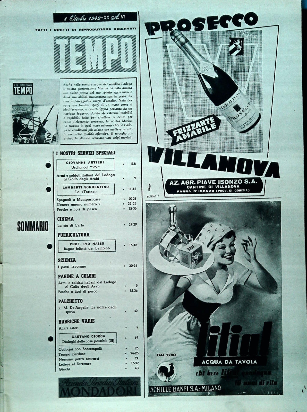 TEMPO N. 176 - 8-15 OTTOBRE 1942 - MAS SUL LADOGA - DIVISIONE TORINO CSIR