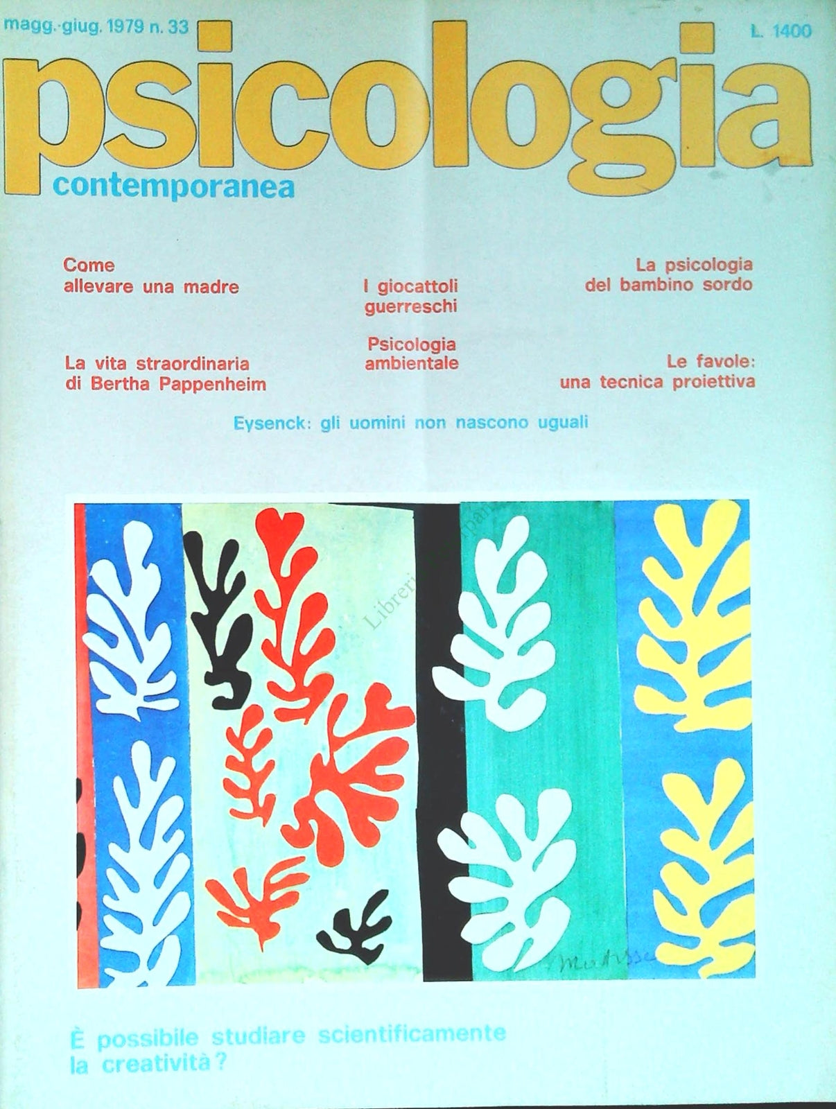 PSICOLOGIA CONTEMPORANEA N. 33 - STUDIARE CREATIVITA' - OUTLET DEL LIBRO
