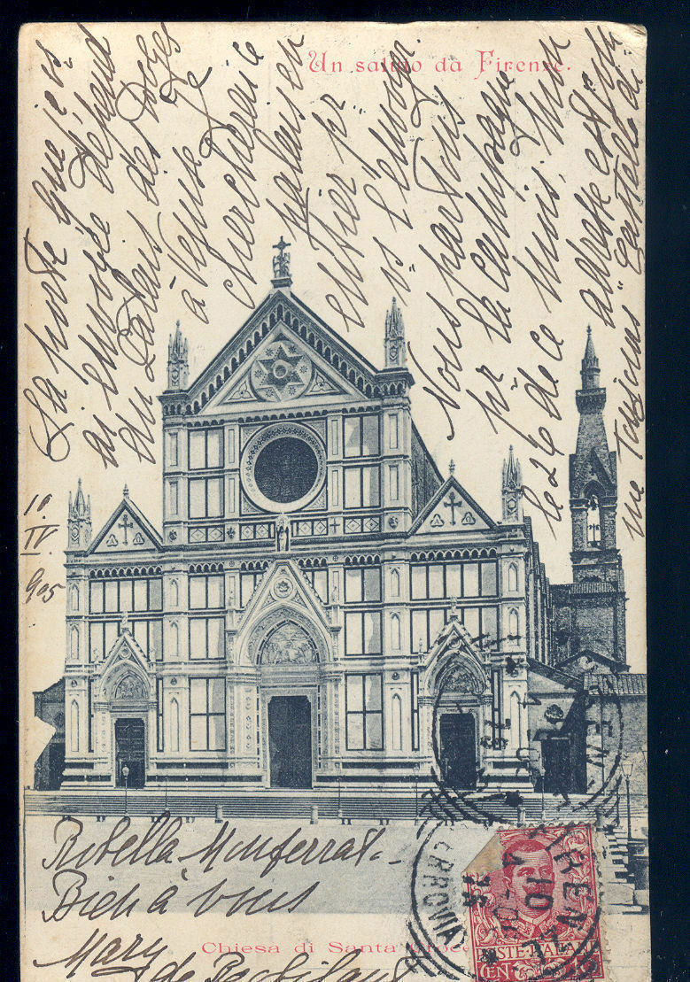 FIRENZE - CHIESA DI SANTA CROCE - V1906
