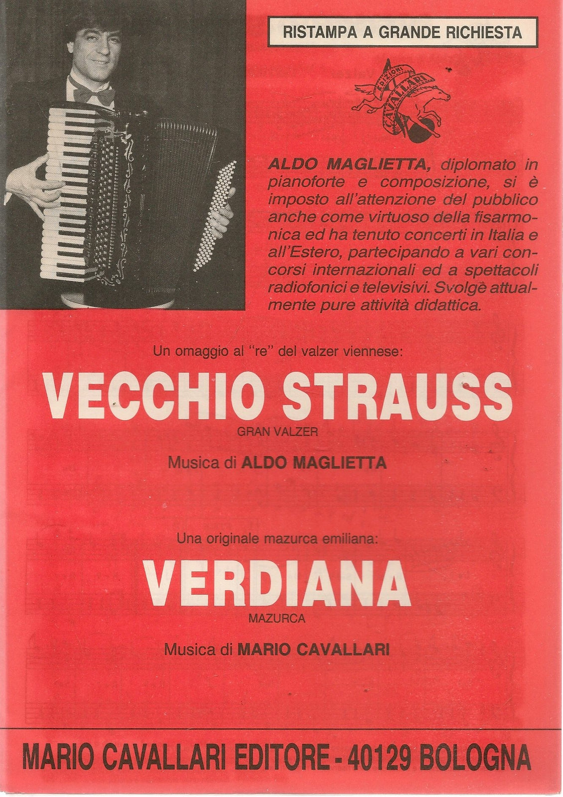 VECCHIO STRAUSS - VERDIANA  -  SPARTITO-SHEET MUSIC