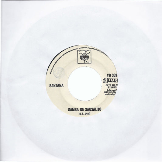 SAMBA DE SAUSALITO - WHEN I LOOK INTO YOUR EYES # SANTANA - Edizione  Juke Box