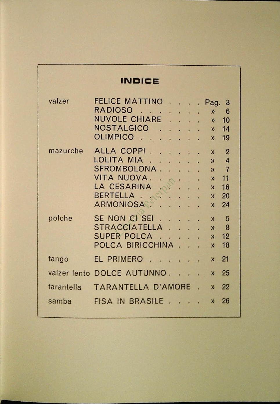 ROBERTO SCAGLIONI - FISA PARADE 1 - 20 BRANI - SPARTITO-SHJEET MUSIC