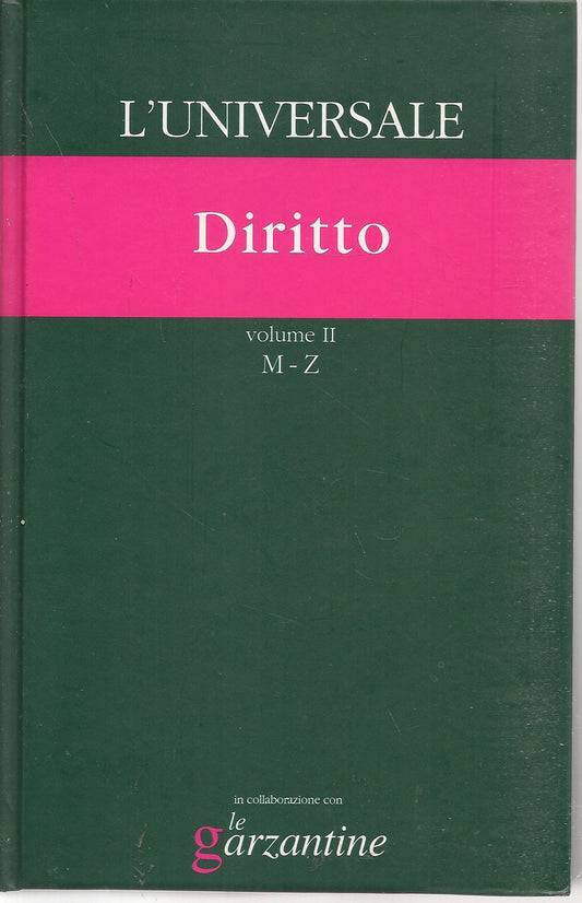 L'UNIVERSALE GRANDE ENCICLOPEDIA TEMATICA - VOL. 26 - DIRITTO VOL. 2 M-Z
