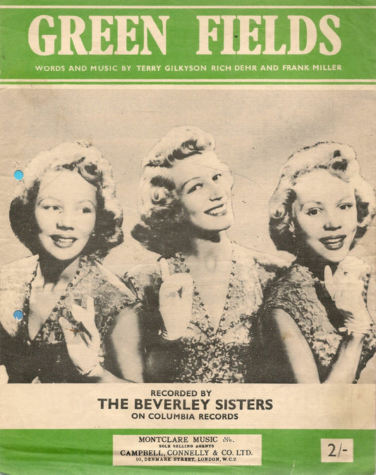 GREEN FILEDS - THE BEVERLY SISTER - SPARTITO - SHEET MUSIC