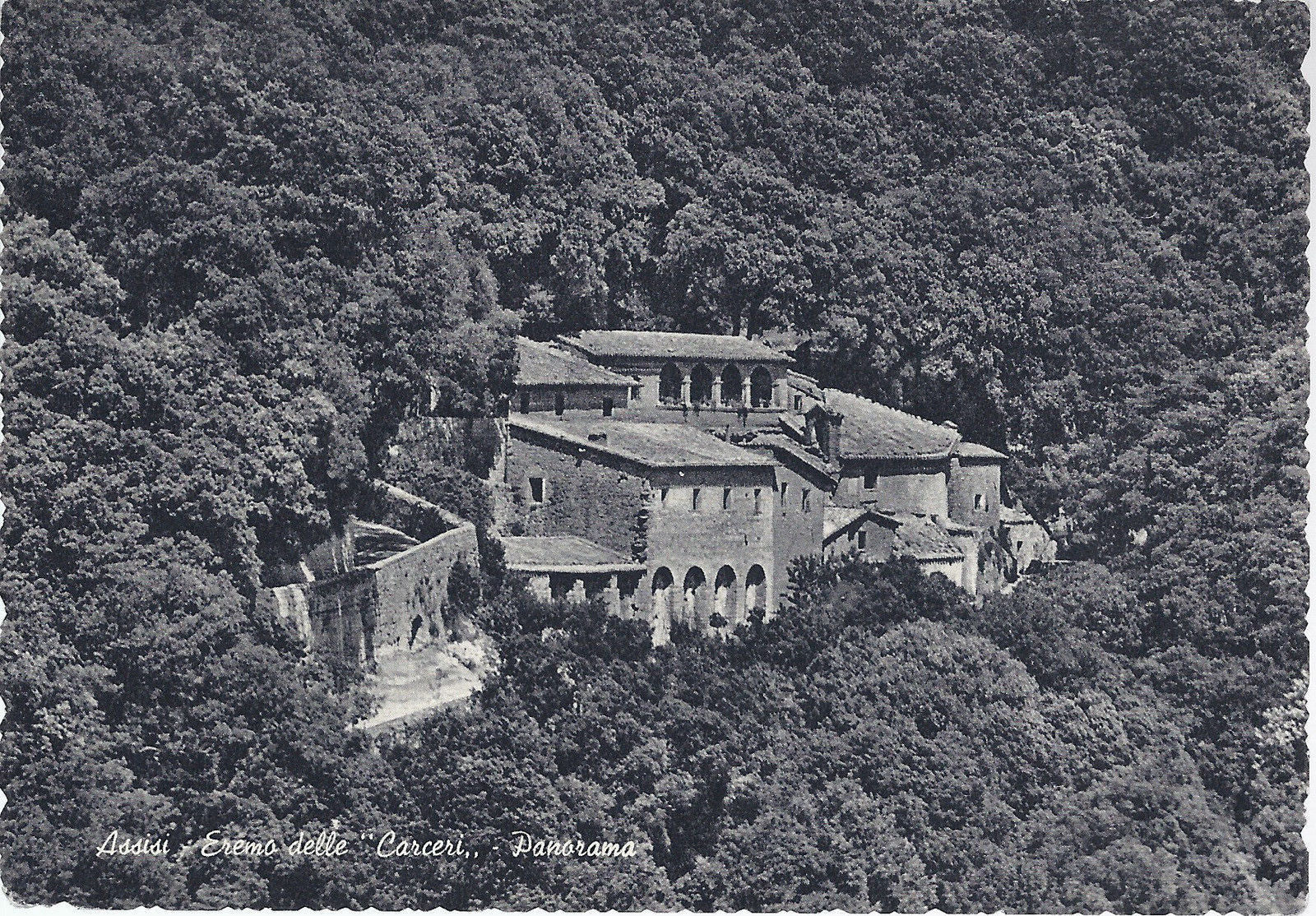 ASSISI - EREMO DELLE CARCERI - PANORAMA - NV