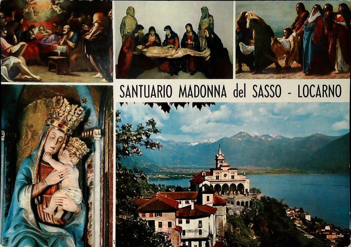 SANTUARIO MADONNA DEL SASSO - LOCARNO - SVIZZERA -CINQUE VEDUTE - V1968