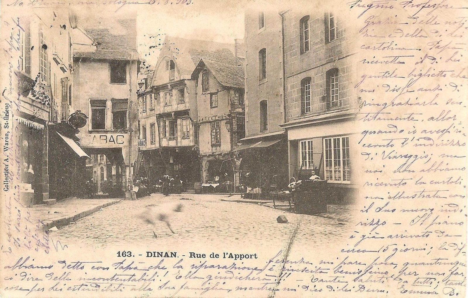 DINAN - RUE DE L'APPORT - V1903