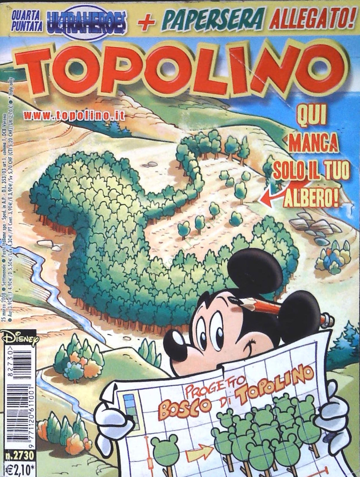 TOPOLINO N. 2730 - 25 MARZO 2008