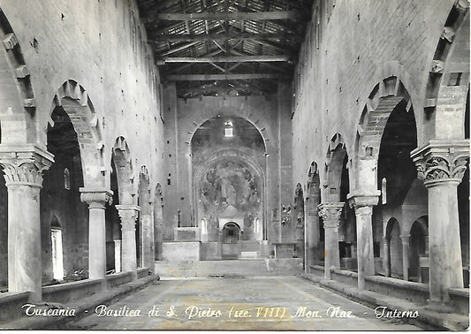 TUSCANIA - BASILICA DI S. PIETRO - INTERNO - NV