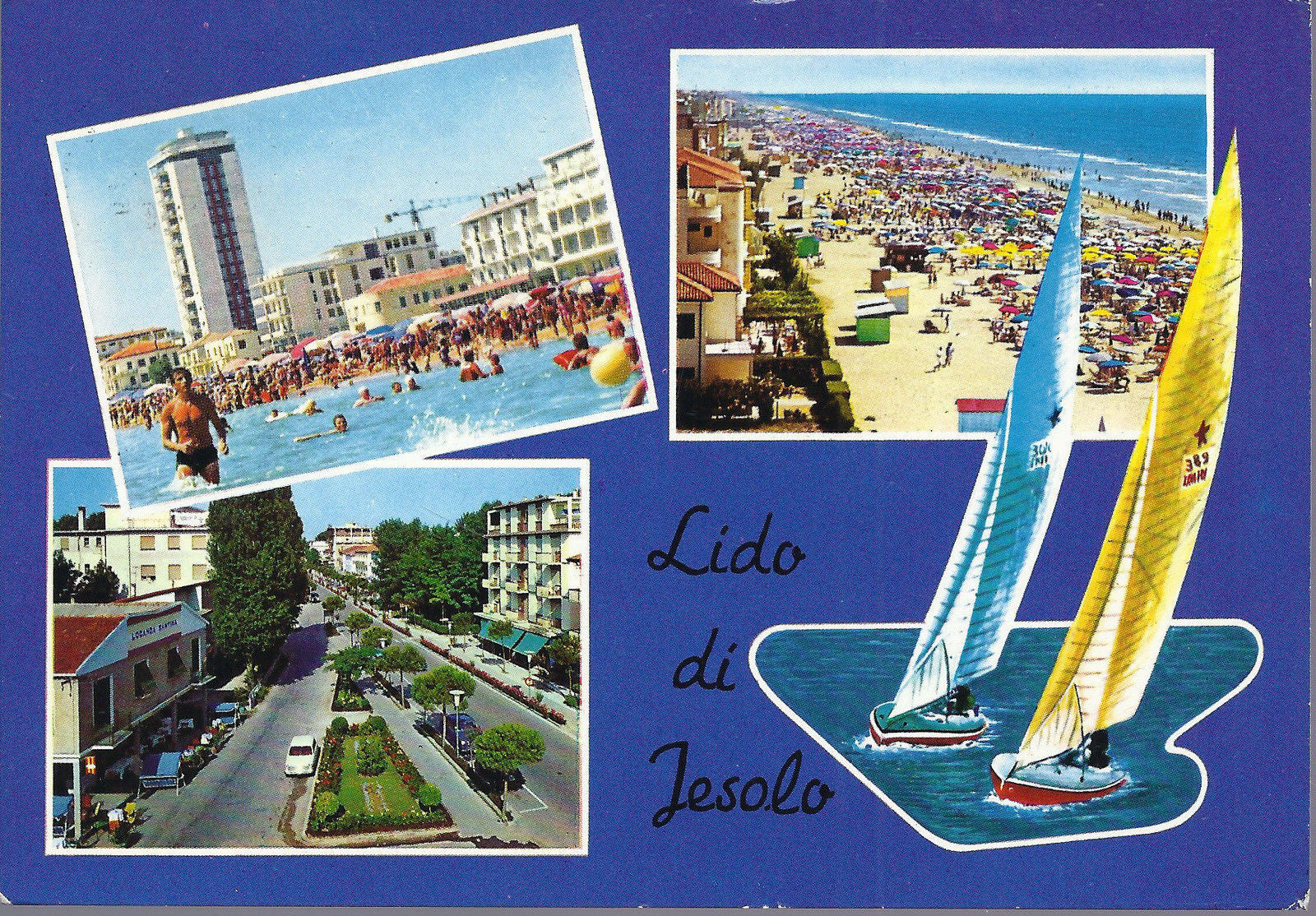 LIDO DI JESOLO - 3 VEDUTINE - V 1965 - FG
