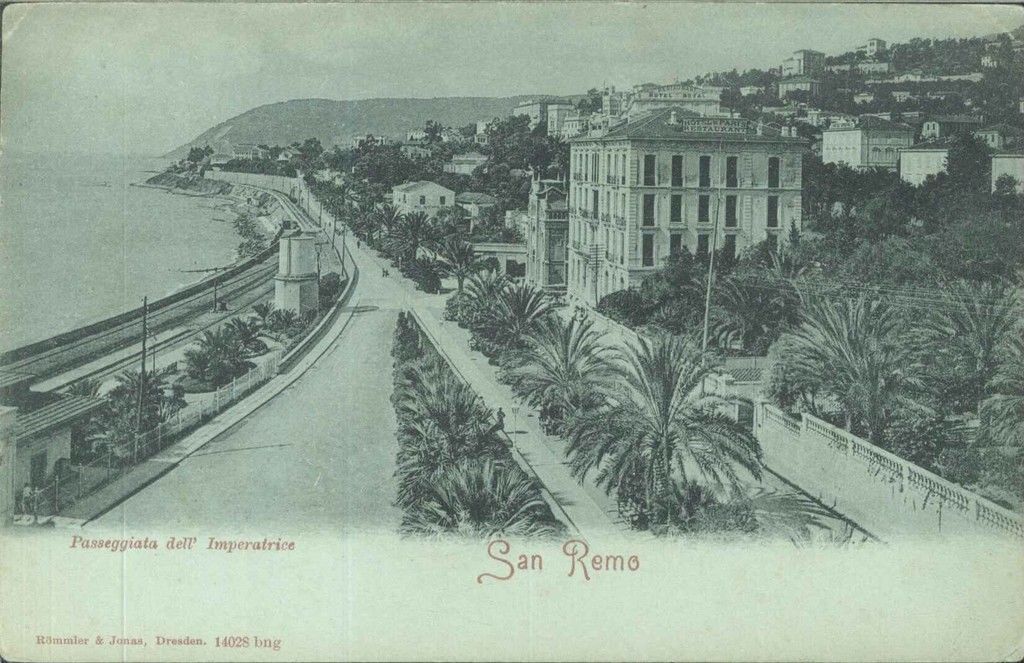 SANREMO - PASSEGGIATA DELL'IMPERATRICE - NV - AZZURRATA