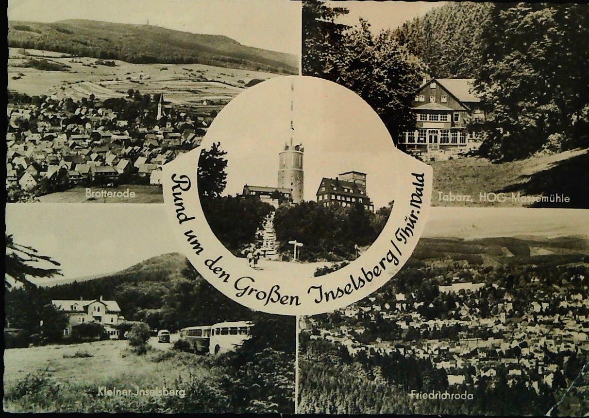GROSSEN INSELSBERG - GERMANIA - CINQUE VEDUTE - V1965