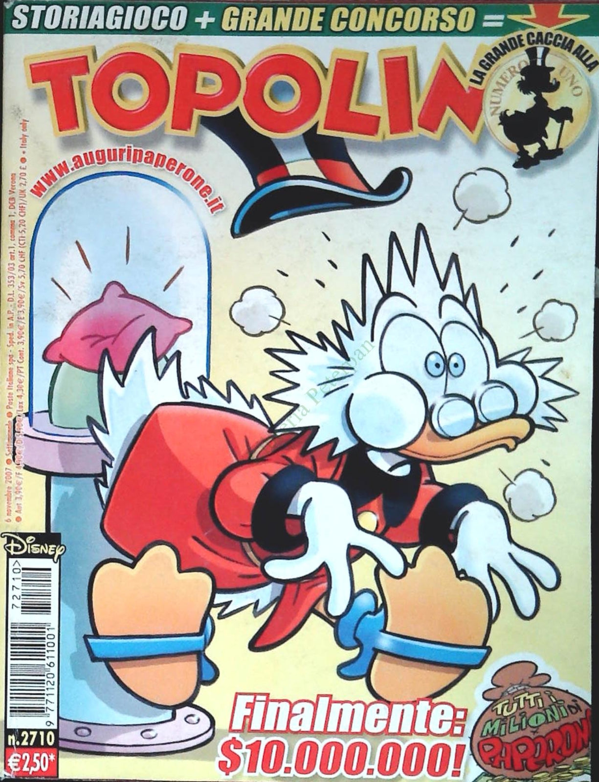 TOPOLINO N. 2710 - 6 NOVEMBRE 2007