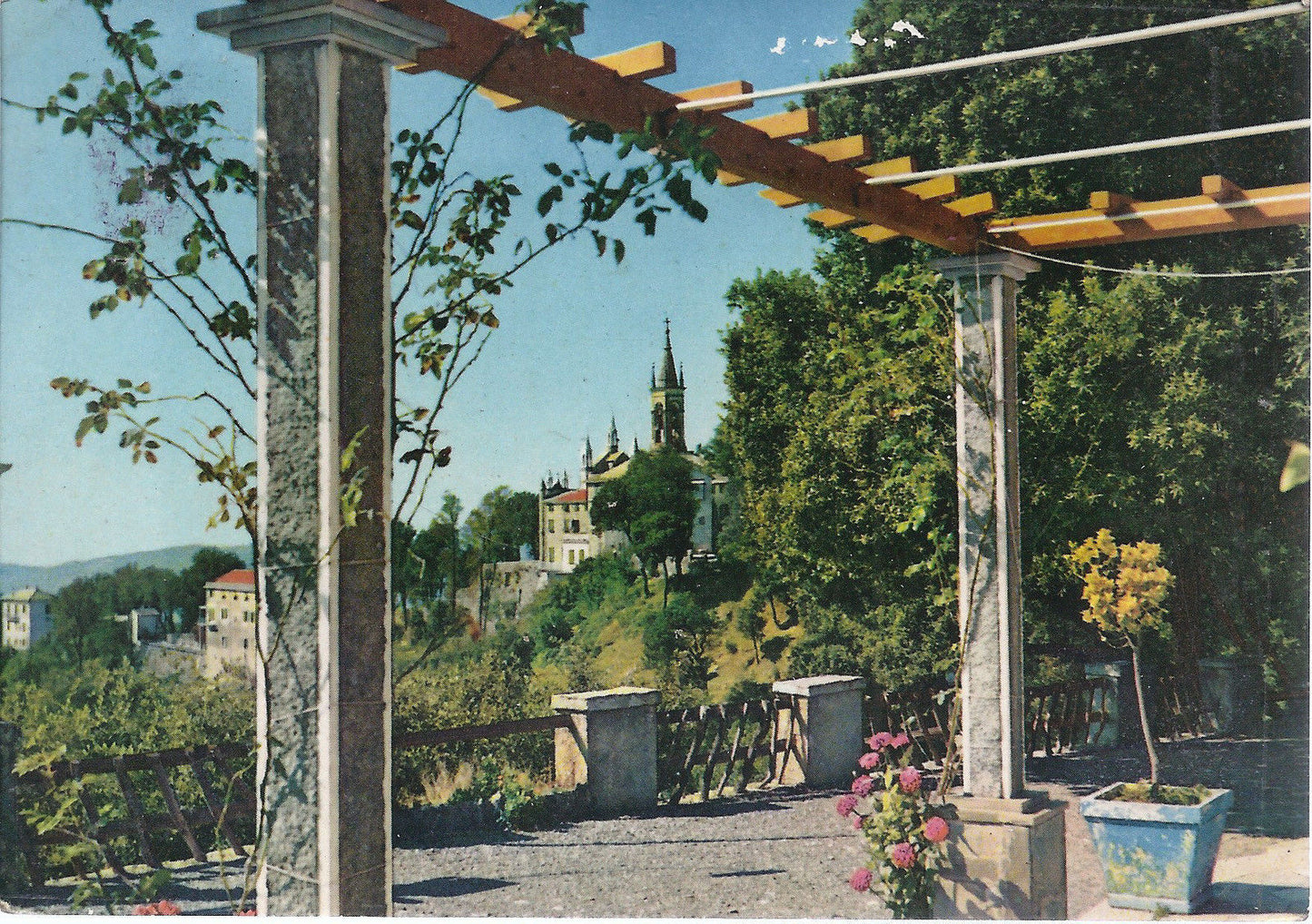 RAPALLO - SANTUARIO DI MONTALLEGRO DALLA CASA DEL PELLEGRINO