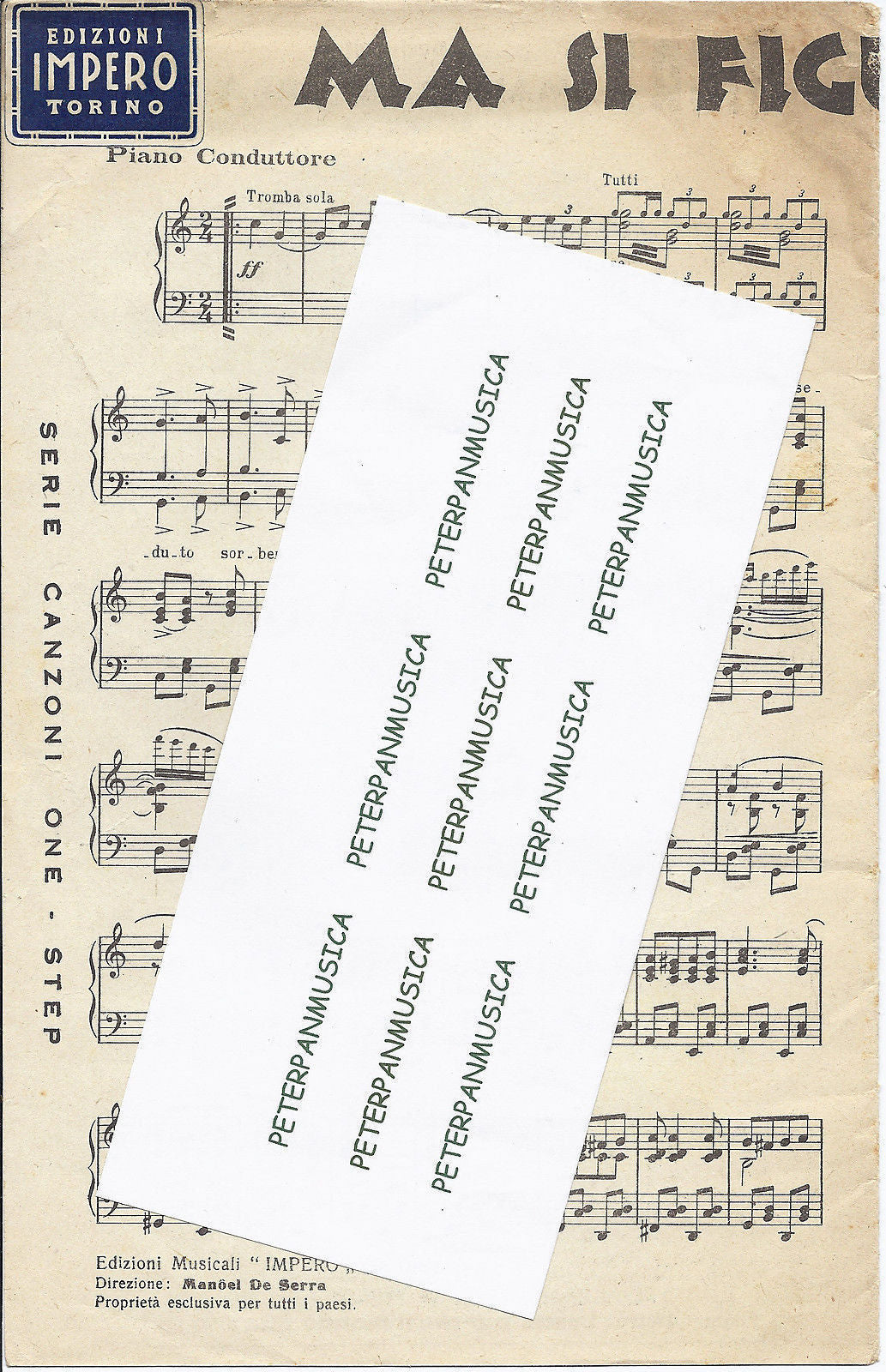 MA SI FIGURI! - LASCIA PUR CHE IL MONDO DICA ... Grioni - M. De Serra # SPARTITO