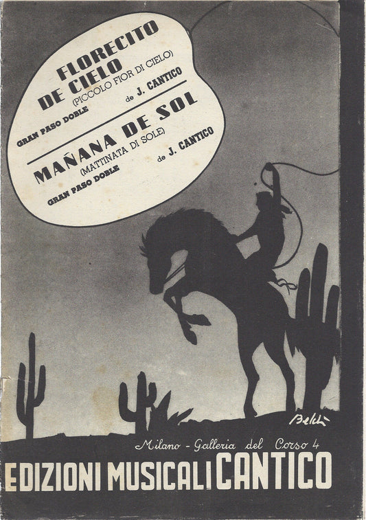 FLORECITO DE CIELO - MANANA DE SOL  J.Cantico # SPARTITO - gran paso doble
