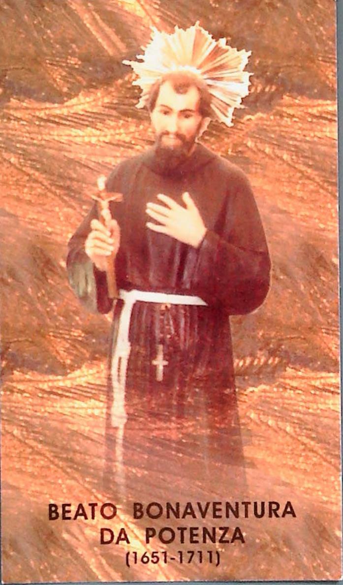 BEATO BONAVENTURA DA POTENZA - SANTINO-HOLY CARD