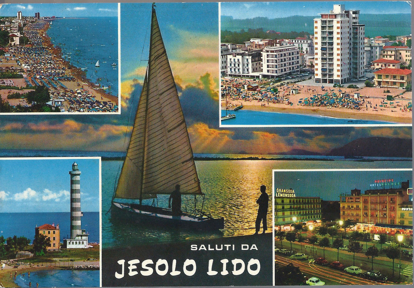 JESOLO LIDO - SALUTI - 5 VEDUTE - V 1970 - FG