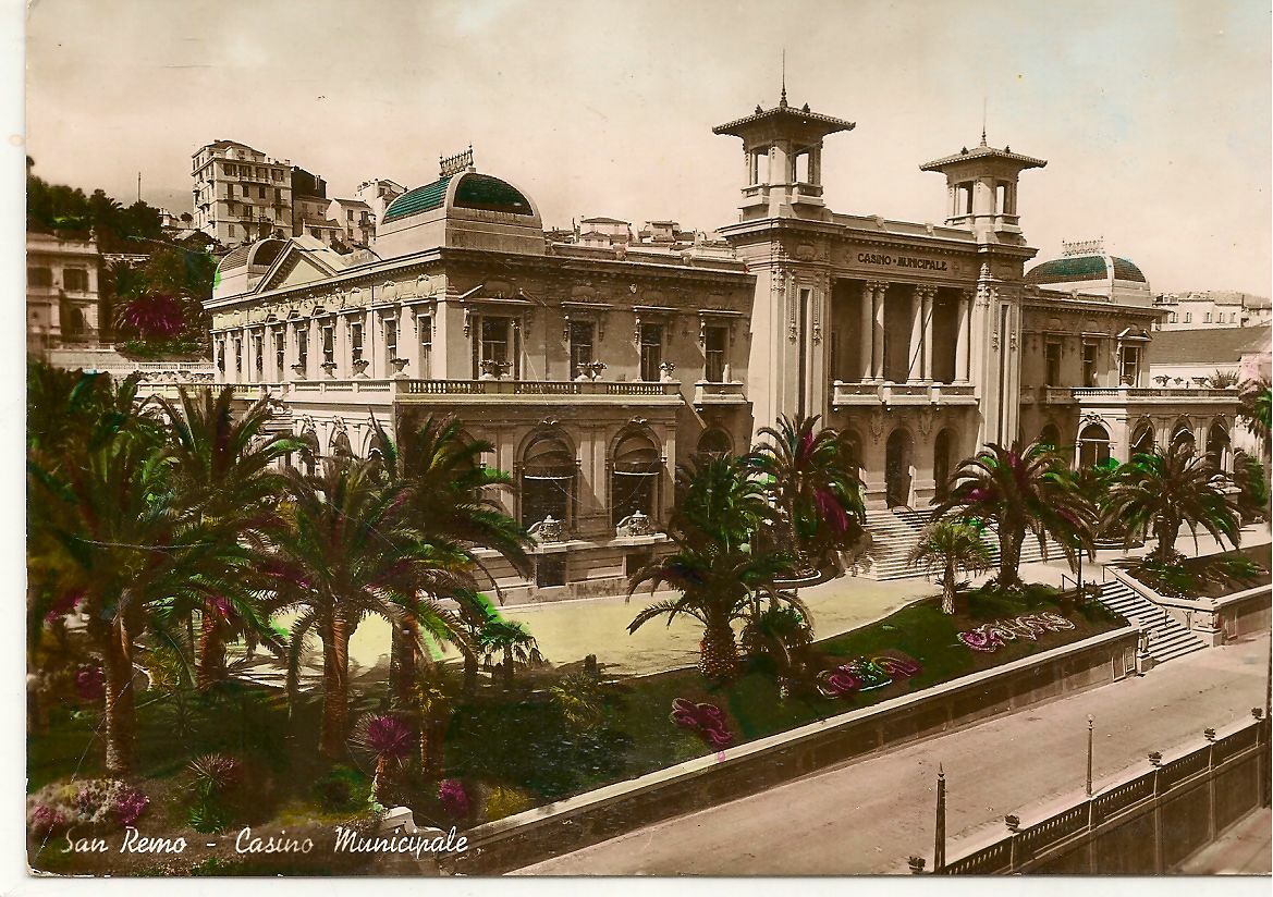 SAN REMO - CASINO' MUNICIPALE - V1941 - ACQUARELLATA