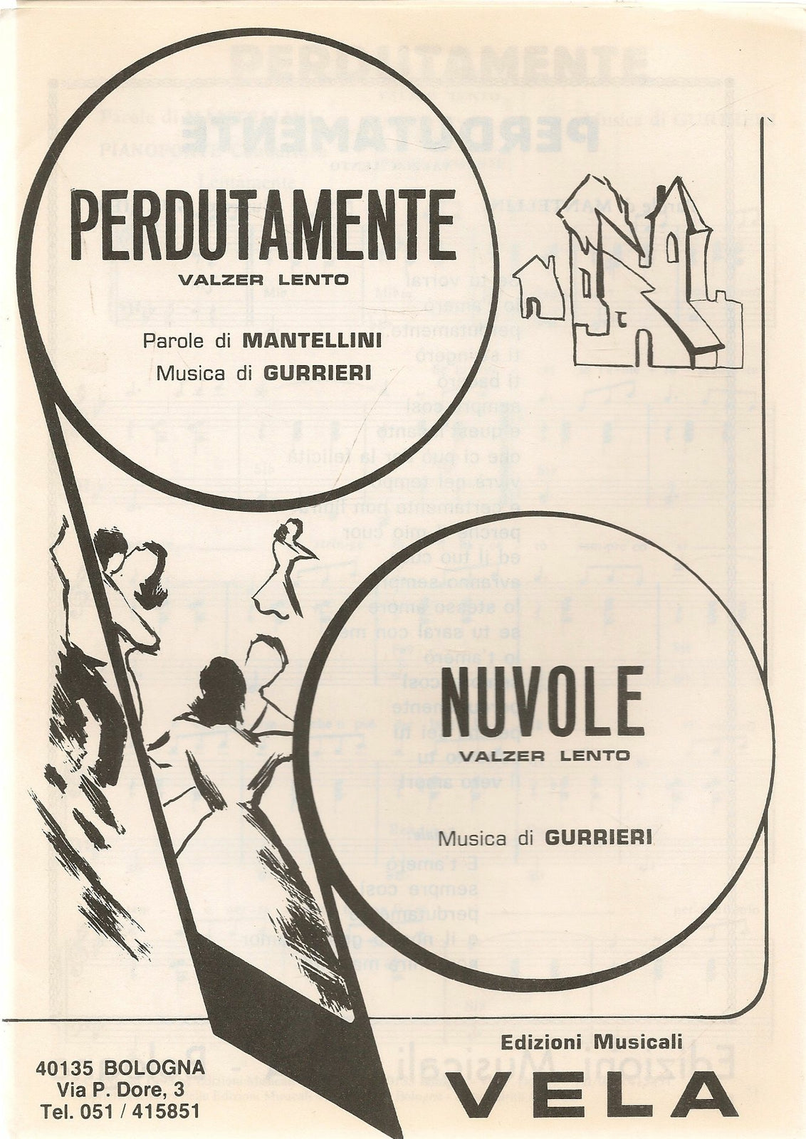 PERDUTAMENTE - NUVOLE - SPARTITO-SHEET MUSIC