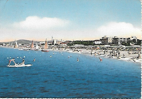 RICCIONE - LA PERLA VERDE DELL'ADRIATICO - V1956 - COLORATA