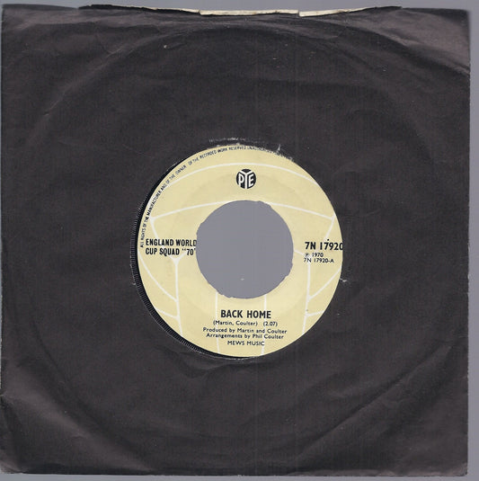 BACK HOME - CINNAMON STICK = ENGLAND WORLD CUP SQUAD 70