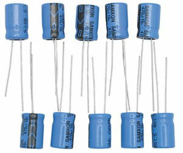 CONDENSATORE ELETTROLITICO 16 V. - 470 UF  - CONF 5 PEZZI