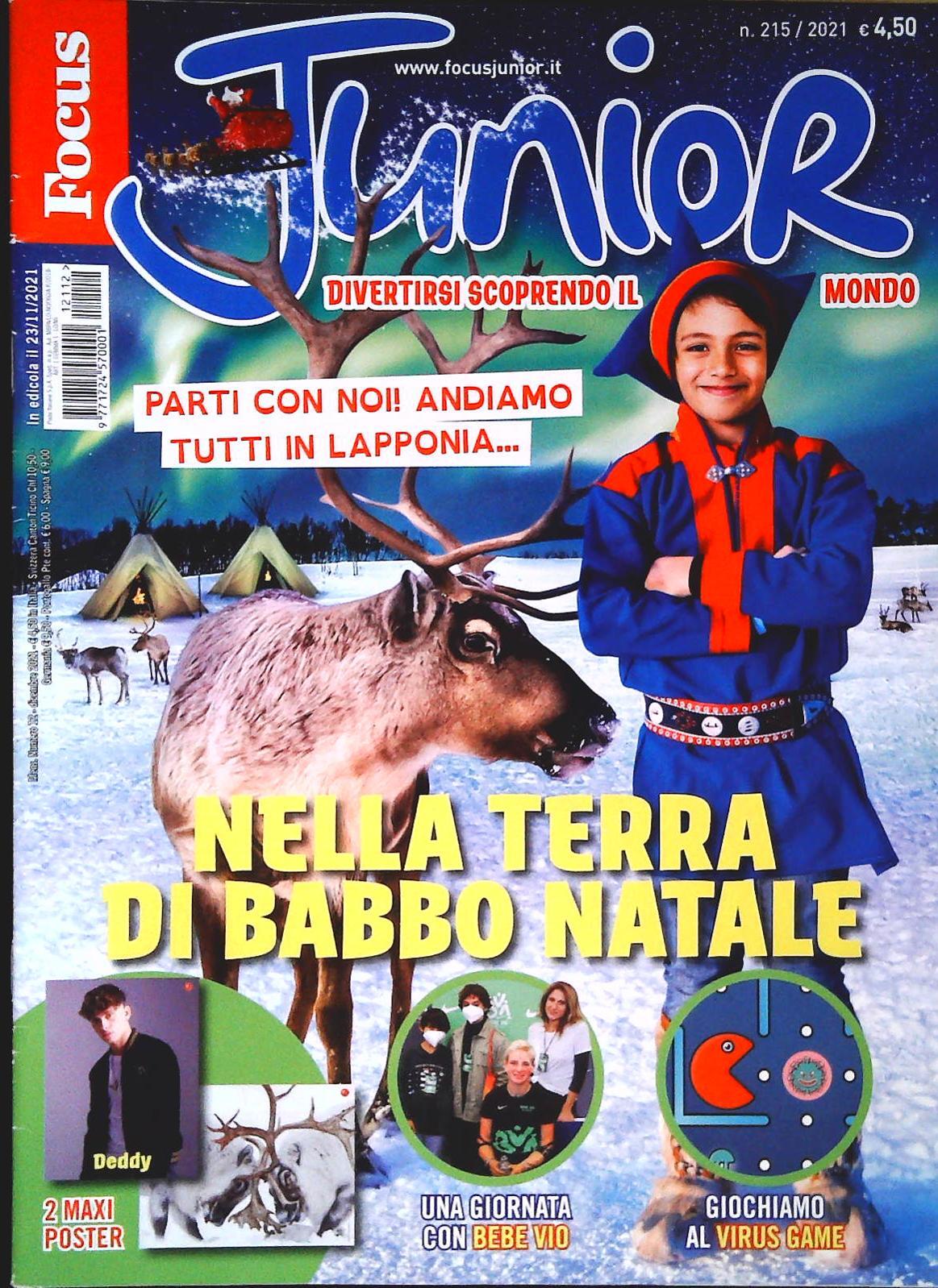 FOCUS JUNIOR N. 215 - NELLA TERRA DI BABBO NATALE - OUTLET DEL LIBRO