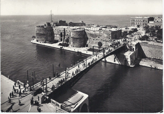 TARANTO - PONTE GIREVOLE E CASTE S. ANGELO - V 1947 - FG - a
