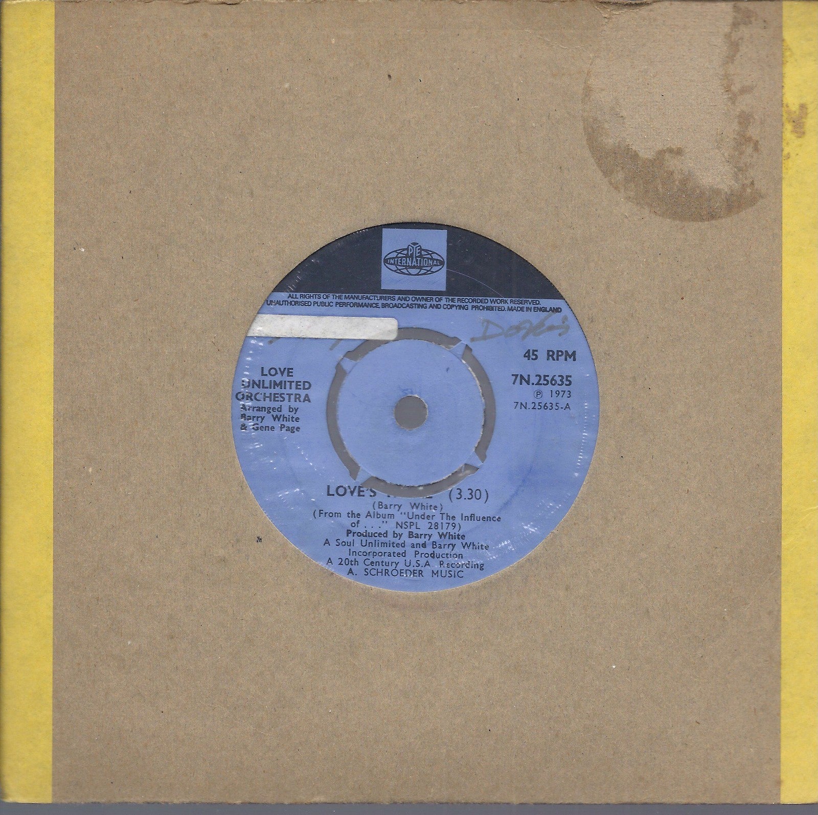 LOVE'S THEME - SWEET MOMENTS -- LOVE UNLIMITED ORCHESTRA