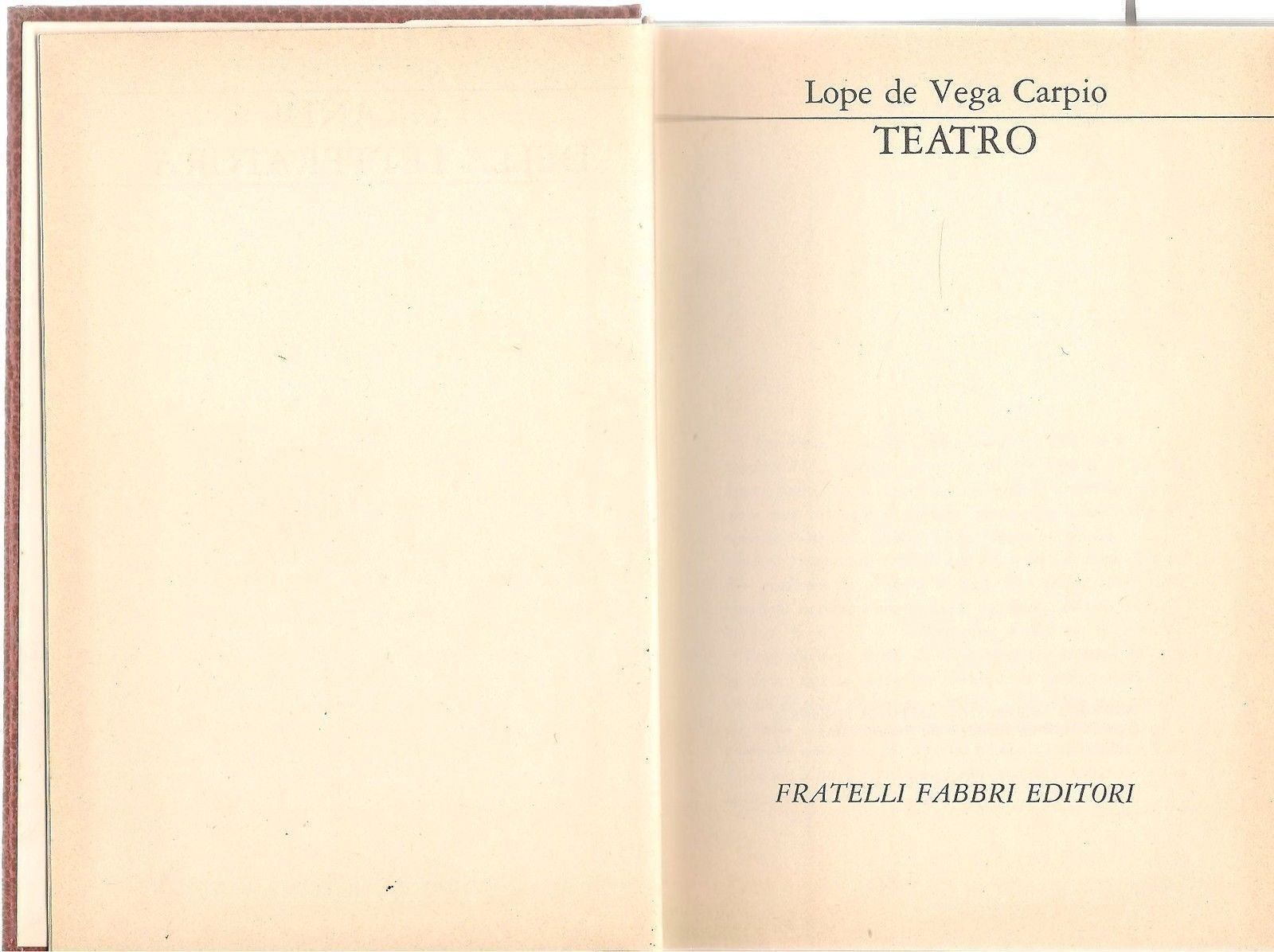 TEATRO - LOPE DE VEGA CARPIO