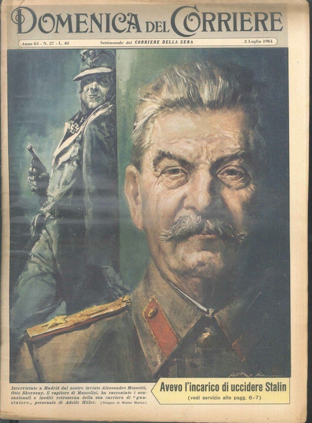 DOMENICA DEL CORRIERE N 27 - 2 LUGLIO 1961
