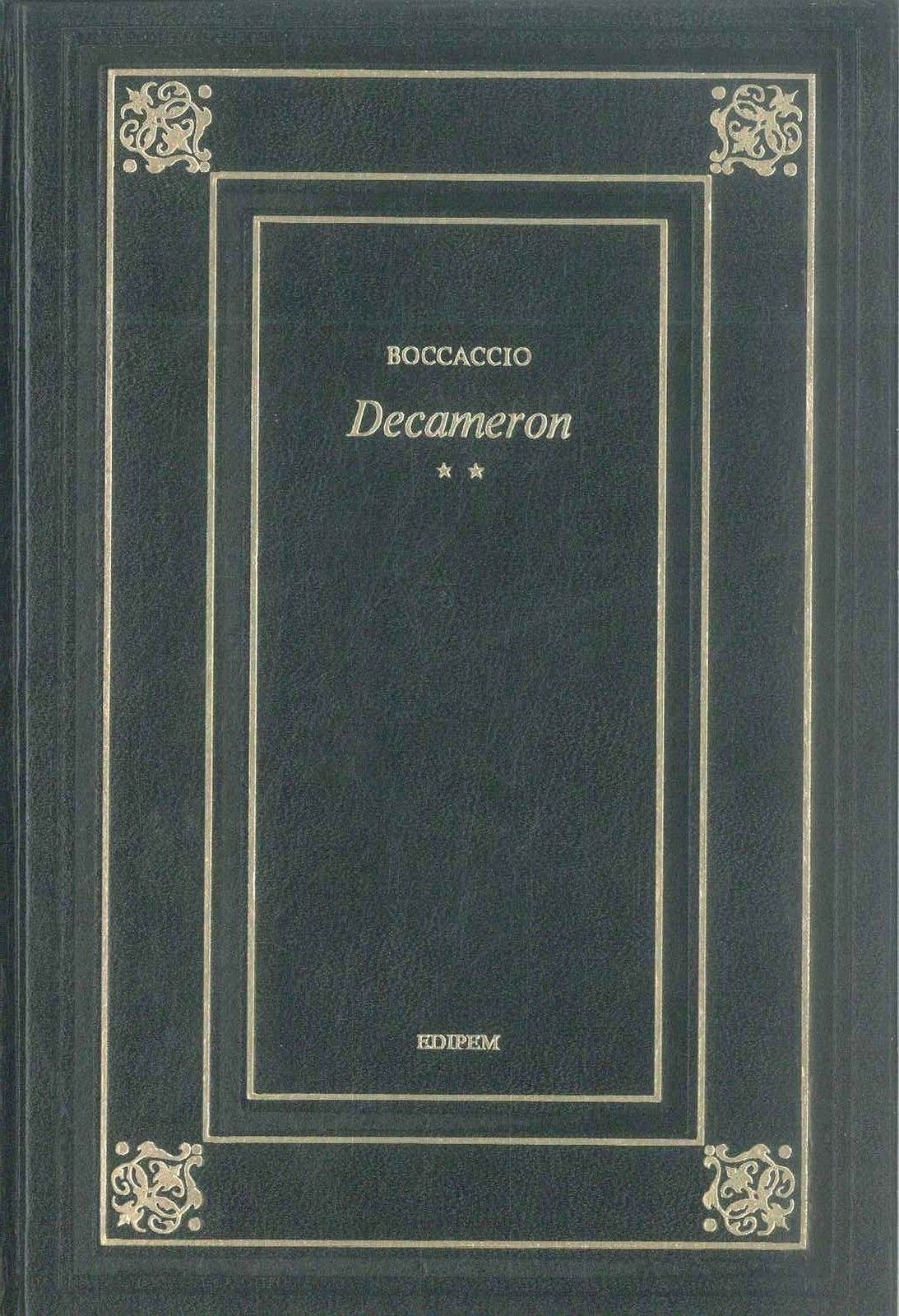 DECAMERON - VOL II° - GIOVANNI BOCCACCIO