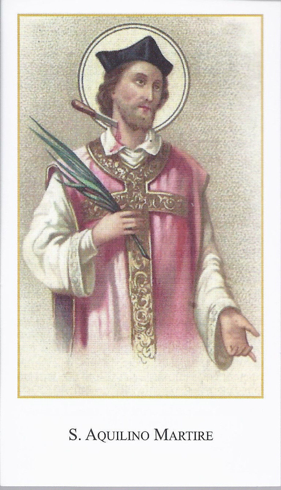 S. AQUILINO MARTIRE - SANTINO - AS014-277 - Ed. Paco