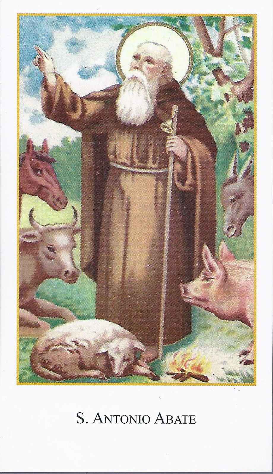 S. ANTONIO ABATE - SANTINO - AS014-171 - Ed. Paco