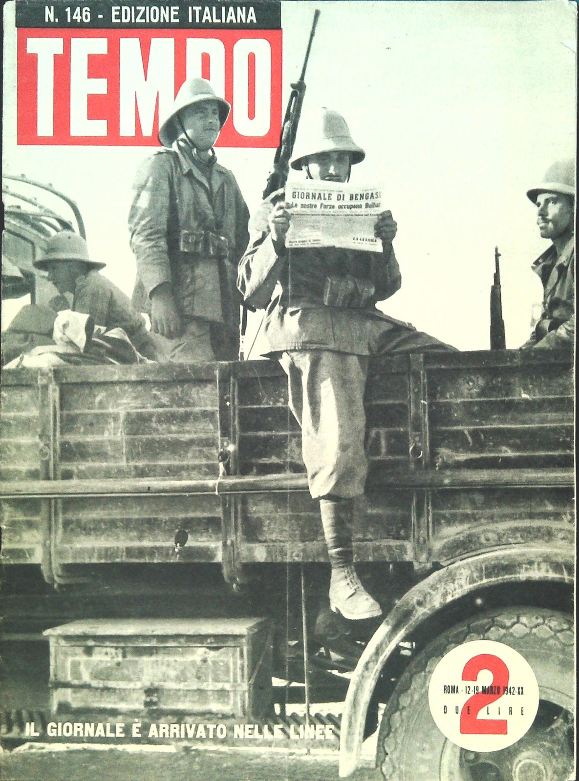 TEMPO N. 146 - 119 MARZO 1942 - ITYALIANI NEL DONEZ-PEARL HARBOUR-CSIR