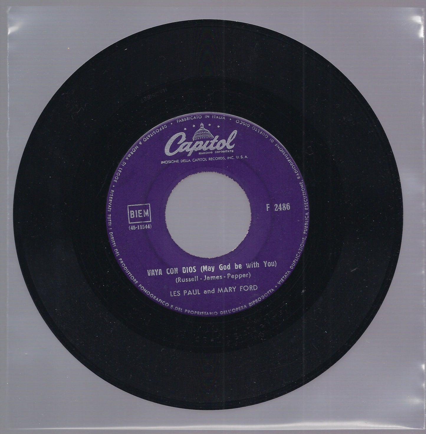VAYA CON DIOS (May God be with You) - JOHNNY == LES PAUL and MARY FORD