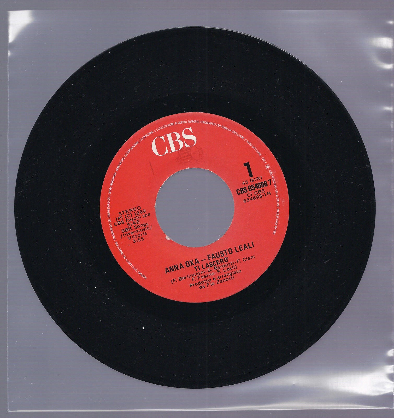 TI LASCERO'  vocale - strumentale == ANNA OXA - FAUSTO LEALI