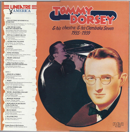 TOMMY DORSEY e HIS ORCHESTRA e HIS CLAMBAKE SEVEN 1935-1939 - LINEATRE AMERICA