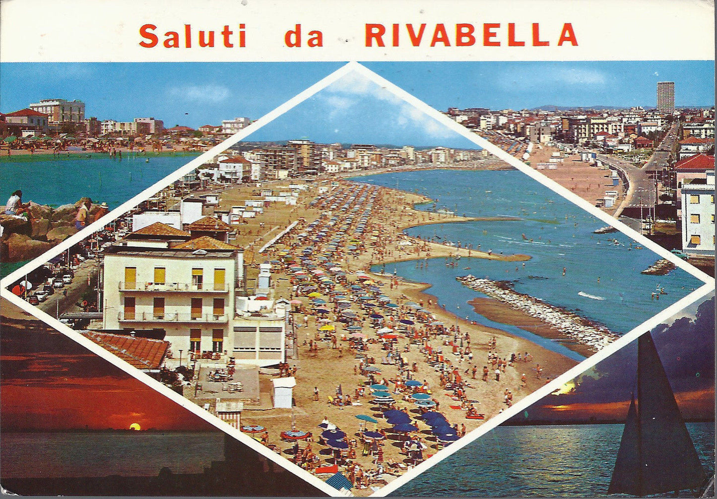 RIVABELLA - SALUTI - 5 VEDUTE - V1968