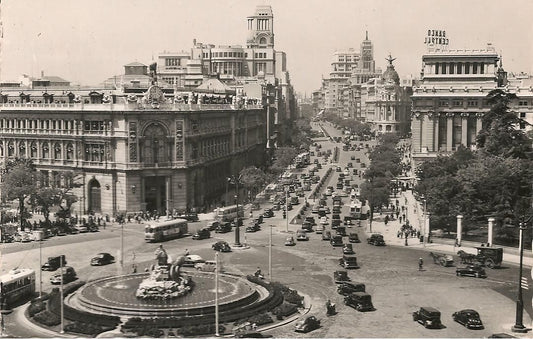 MADRID - PLAZA DE LA CIBELES Y CALLE DE ALCALA' - NV