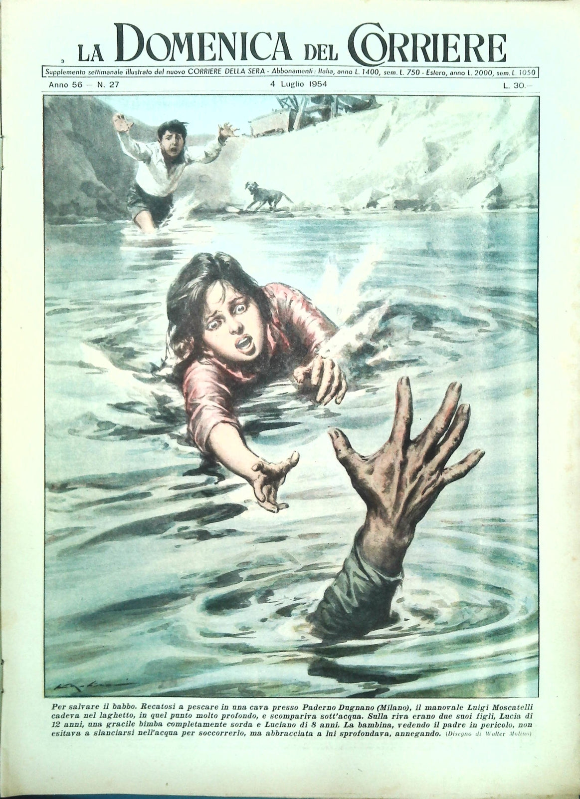 DOMENICA DEL CORRIERE N. 24 - 4 LUGLIO 1954