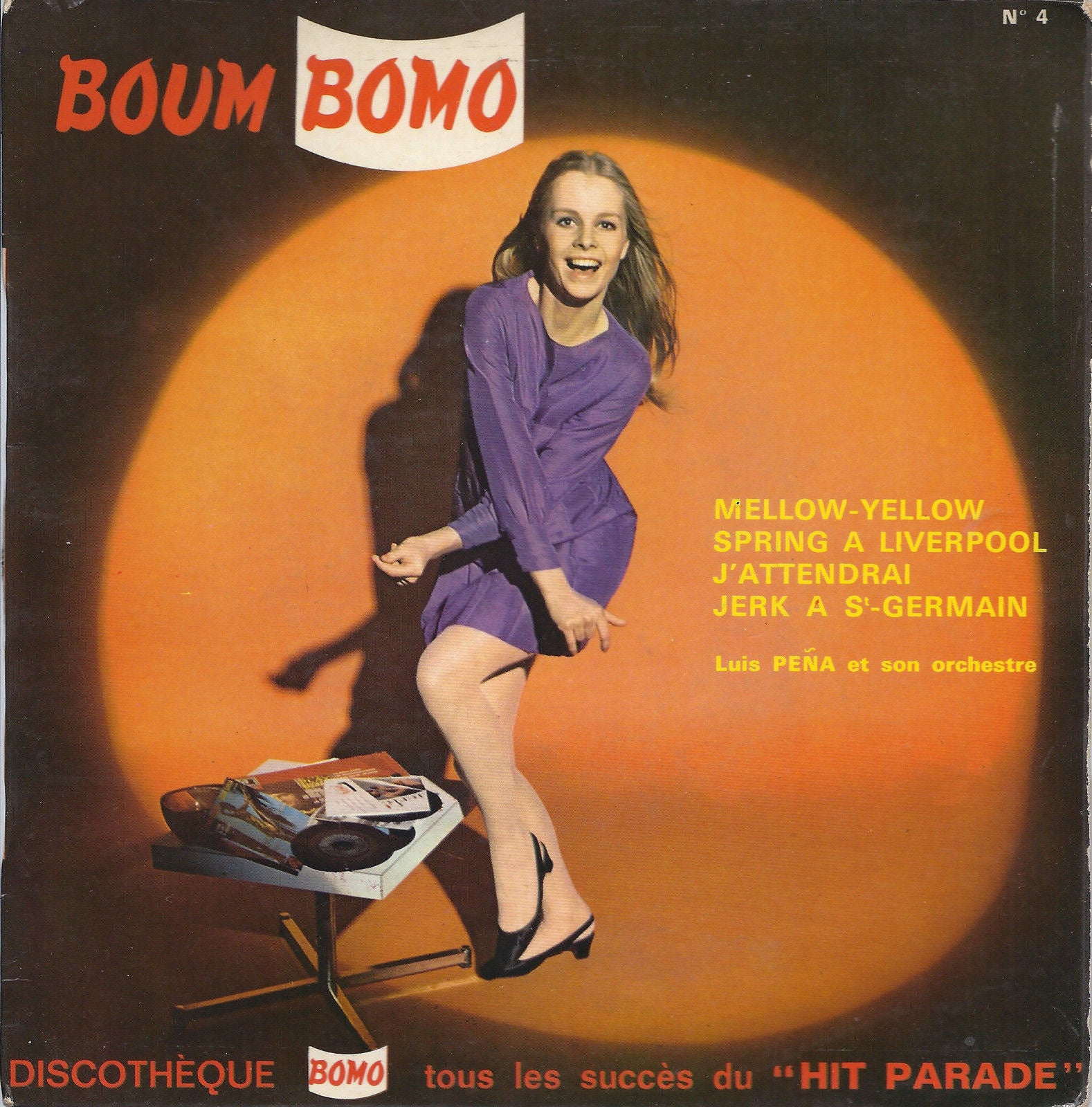 BOUM BOMO N° 4 - MELLOW-YELLOW + 3 BRANI # Louis PENA et son Orchestre