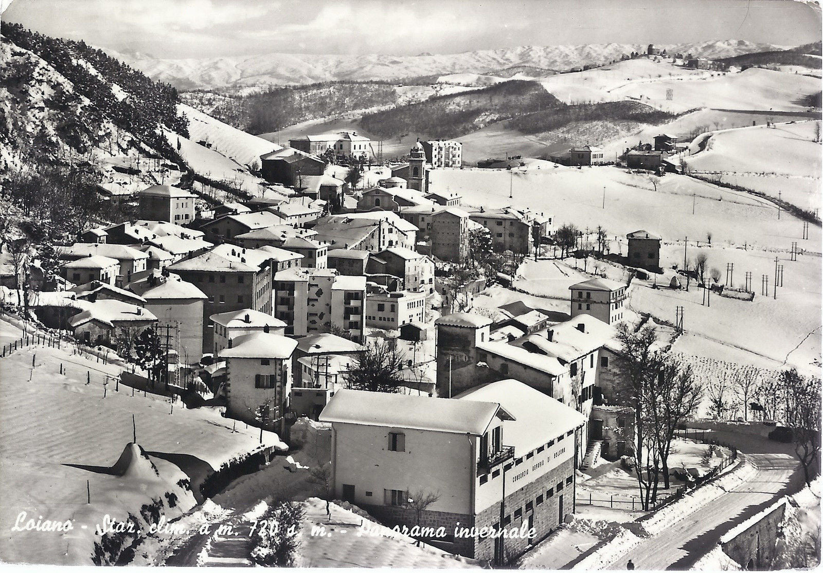 LOIANO - PANORAMA INVERNALE - V 1959