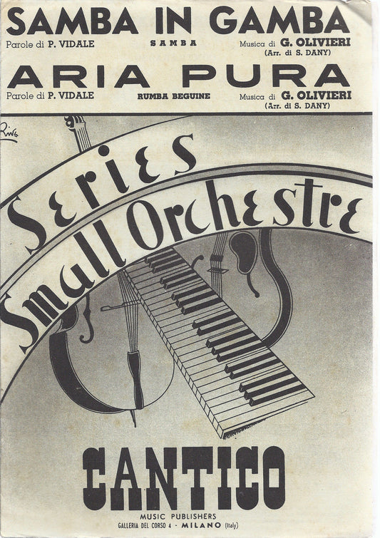 SAMBA IN GAMBA - ARIA PURA  P.Vidale-G.Olivieri # SPARTITO