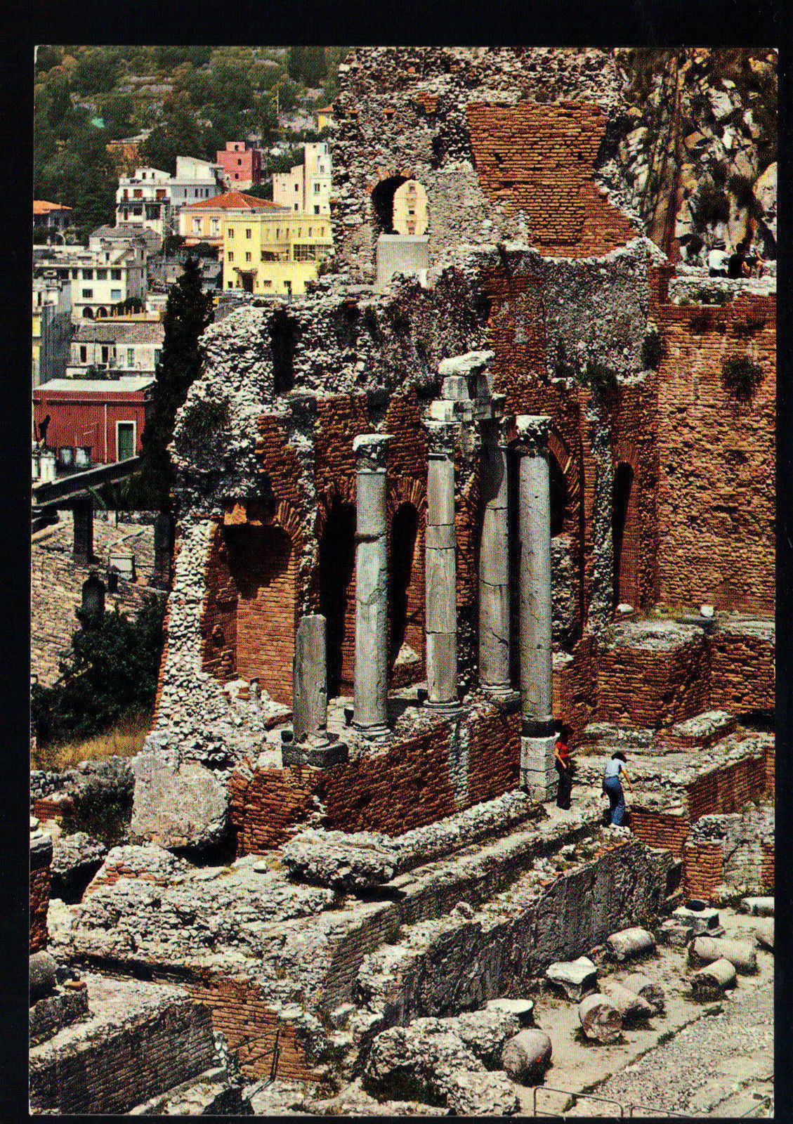 TAORMINA - SCORCIO DELLA SCENA DEL TEATRO GRECO-ROMANO - NV