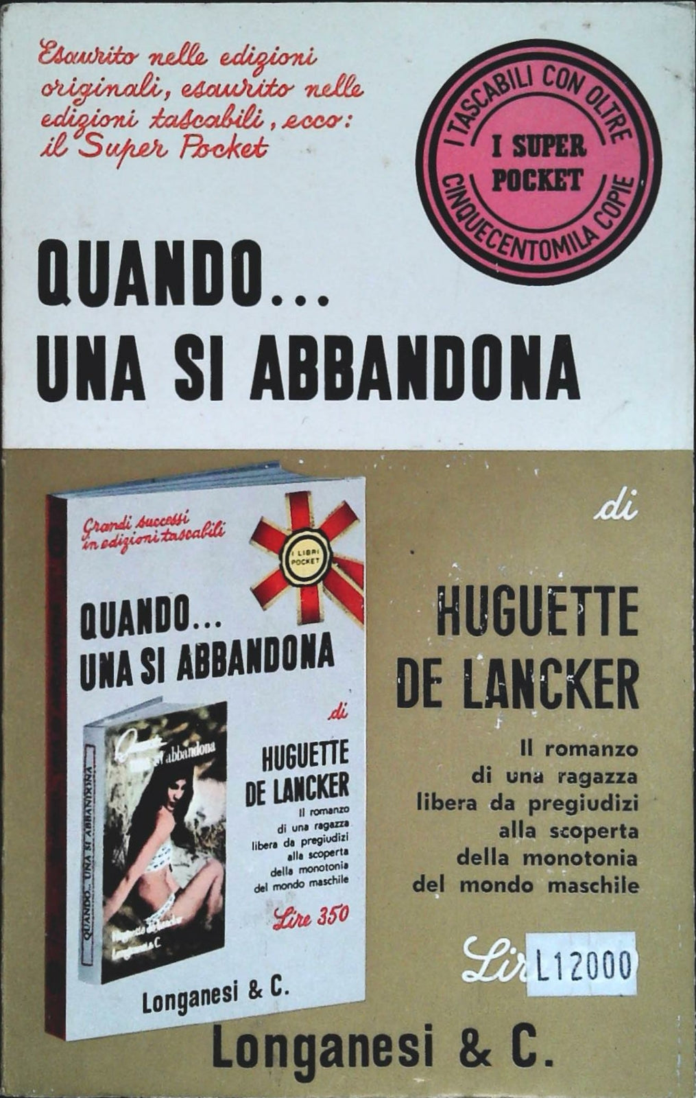 QUANDO...UNA SI ABBANDONA - HUGUETTE DE LANCKER